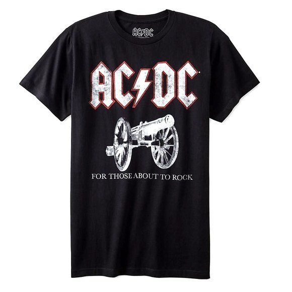 AC/DC For Those About To Rock Logo blues rock Official T-Shirt M NWT - Picture 2 of 3
